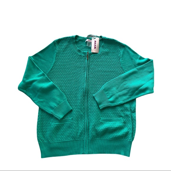 SZ XL ALIA GREEN SWEATER CARDIGAN - Picture 2 of 10
